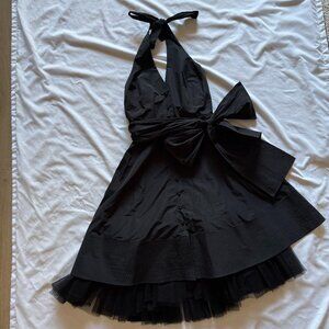 BCBG Max Azria Halter Dress - Womens S - Prom Gala Evening Party Tulle Bow